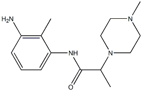 N-(3-amino-2-methylphenyl)-2-(4-methylpiperazin-1-yl)propanamide Structure