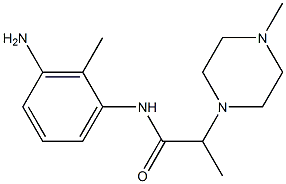 N-(3-amino-2-methylphenyl)-2-(4-methylpiperazin-1-yl)propanamide 구조식 이미지