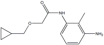 N-(3-amino-2-methylphenyl)-2-(cyclopropylmethoxy)acetamide Structure