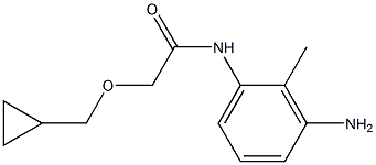 N-(3-amino-2-methylphenyl)-2-(cyclopropylmethoxy)acetamide 구조식 이미지