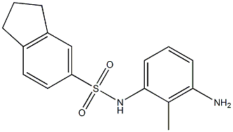 N-(3-amino-2-methylphenyl)-2,3-dihydro-1H-indene-5-sulfonamide 구조식 이미지