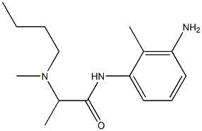 N-(3-amino-2-methylphenyl)-2-[butyl(methyl)amino]propanamide 구조식 이미지