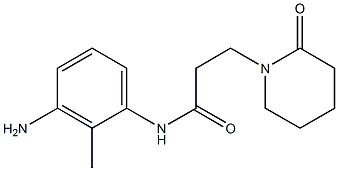 N-(3-amino-2-methylphenyl)-3-(2-oxopiperidin-1-yl)propanamide Structure