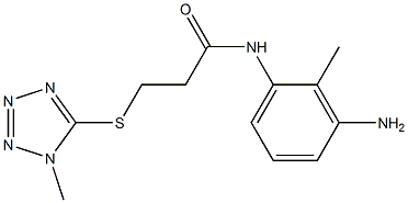 N-(3-amino-2-methylphenyl)-3-[(1-methyl-1H-1,2,3,4-tetrazol-5-yl)sulfanyl]propanamide 구조식 이미지