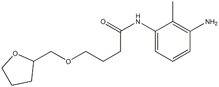 N-(3-amino-2-methylphenyl)-4-(oxolan-2-ylmethoxy)butanamide 구조식 이미지