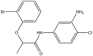 N-(3-amino-4-chlorophenyl)-2-(2-bromophenoxy)propanamide 구조식 이미지