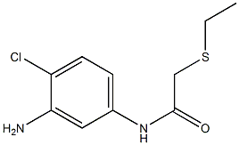 N-(3-amino-4-chlorophenyl)-2-(ethylsulfanyl)acetamide Structure