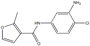 N-(3-amino-4-chlorophenyl)-2-methyl-3-furamide 구조식 이미지