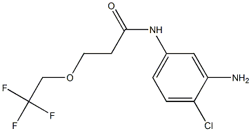 N-(3-amino-4-chlorophenyl)-3-(2,2,2-trifluoroethoxy)propanamide Structure