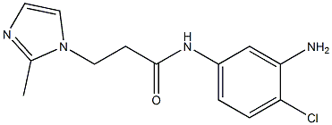 N-(3-amino-4-chlorophenyl)-3-(2-methyl-1H-imidazol-1-yl)propanamide Structure