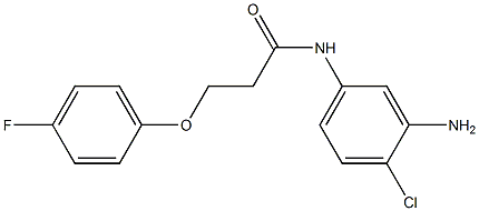 N-(3-amino-4-chlorophenyl)-3-(4-fluorophenoxy)propanamide 구조식 이미지