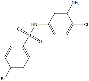 N-(3-amino-4-chlorophenyl)-4-bromobenzene-1-sulfonamide Structure