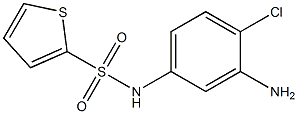 N-(3-amino-4-chlorophenyl)thiophene-2-sulfonamide 구조식 이미지