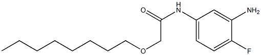 N-(3-amino-4-fluorophenyl)-2-(octyloxy)acetamide 구조식 이미지