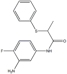 N-(3-amino-4-fluorophenyl)-2-(phenylsulfanyl)propanamide Structure