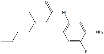 N-(3-amino-4-fluorophenyl)-2-[butyl(methyl)amino]acetamide 구조식 이미지