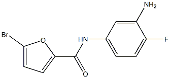 N-(3-amino-4-fluorophenyl)-5-bromo-2-furamide Structure