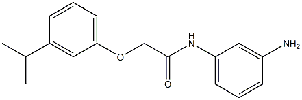 N-(3-aminophenyl)-2-(3-isopropylphenoxy)acetamide 구조식 이미지