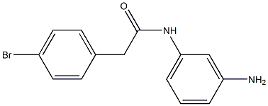 N-(3-aminophenyl)-2-(4-bromophenyl)acetamide 구조식 이미지