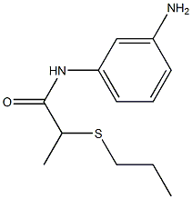 N-(3-aminophenyl)-2-(propylsulfanyl)propanamide 구조식 이미지