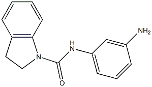 N-(3-aminophenyl)-2,3-dihydro-1H-indole-1-carboxamide 구조식 이미지