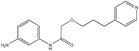 N-(3-aminophenyl)-2-[3-(pyridin-4-yl)propoxy]acetamide 구조식 이미지