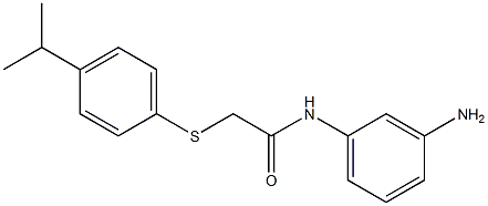 N-(3-aminophenyl)-2-{[4-(propan-2-yl)phenyl]sulfanyl}acetamide 구조식 이미지