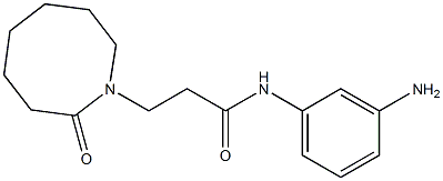 N-(3-aminophenyl)-3-(2-oxoazocan-1-yl)propanamide 구조식 이미지