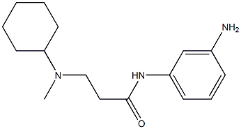 N-(3-aminophenyl)-3-[cyclohexyl(methyl)amino]propanamide 구조식 이미지