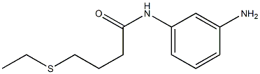 N-(3-aminophenyl)-4-(ethylsulfanyl)butanamide Structure