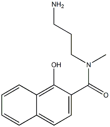 N-(3-aminopropyl)-1-hydroxy-N-methylnaphthalene-2-carboxamide 구조식 이미지