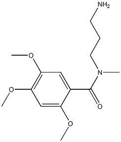 N-(3-aminopropyl)-2,4,5-trimethoxy-N-methylbenzamide Structure