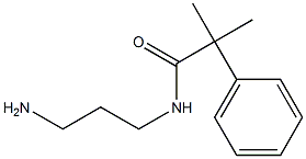 N-(3-aminopropyl)-2-methyl-2-phenylpropanamide Structure