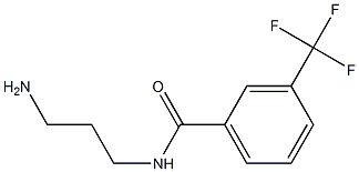 N-(3-aminopropyl)-3-(trifluoromethyl)benzamide 구조식 이미지
