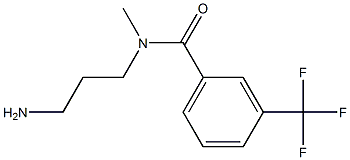 N-(3-aminopropyl)-N-methyl-3-(trifluoromethyl)benzamide Structure