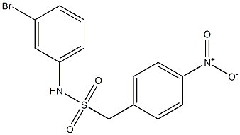 N-(3-bromophenyl)-1-(4-nitrophenyl)methanesulfonamide Structure