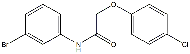 N-(3-bromophenyl)-2-(4-chlorophenoxy)acetamide Structure