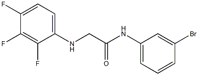 N-(3-bromophenyl)-2-[(2,3,4-trifluorophenyl)amino]acetamide 구조식 이미지