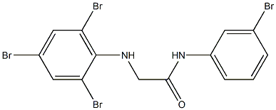 N-(3-bromophenyl)-2-[(2,4,6-tribromophenyl)amino]acetamide 구조식 이미지