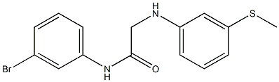 N-(3-bromophenyl)-2-{[3-(methylsulfanyl)phenyl]amino}acetamide 구조식 이미지