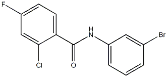 N-(3-bromophenyl)-2-chloro-4-fluorobenzamide Structure