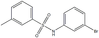 N-(3-bromophenyl)-3-methylbenzenesulfonamide 구조식 이미지