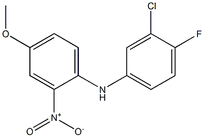 N-(3-chloro-4-fluorophenyl)-4-methoxy-2-nitroaniline Structure