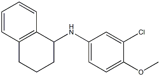 N-(3-chloro-4-methoxyphenyl)-1,2,3,4-tetrahydronaphthalen-1-amine Structure