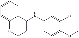 N-(3-chloro-4-methoxyphenyl)-3,4-dihydro-2H-1-benzothiopyran-4-amine 구조식 이미지