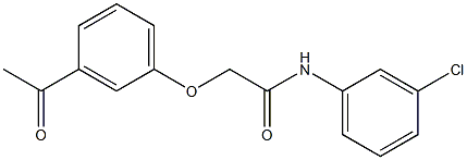 N-(3-chlorophenyl)-2-(3-acetylphenoxy)acetamide Structure