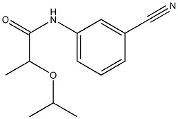 N-(3-cyanophenyl)-2-(propan-2-yloxy)propanamide Structure