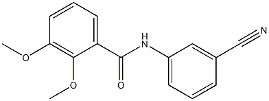 N-(3-cyanophenyl)-2,3-dimethoxybenzamide 구조식 이미지