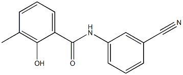 N-(3-cyanophenyl)-2-hydroxy-3-methylbenzamide 구조식 이미지