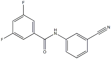 N-(3-cyanophenyl)-3,5-difluorobenzamide 구조식 이미지